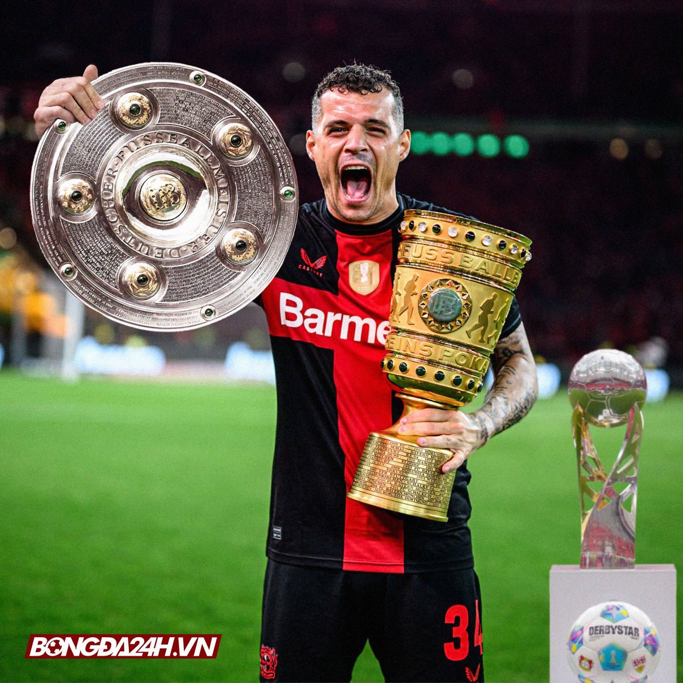 Granit Xhaka Vượt chông gai để hưởng trái ngọt cùng Leverkusen 3